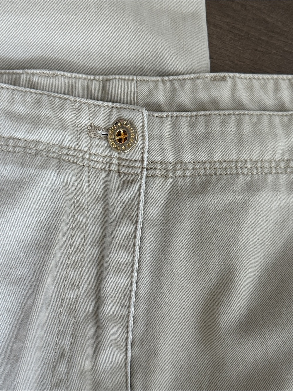 Lauren Ralph Lauren Women’s Light Tan Straight-Leg Chinos - Picture 4 of 5